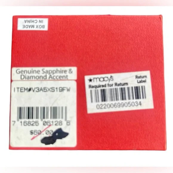 Macy's Gold and Silver Heart Necklace with Precious Stone SOLD! - Picture 5 of 8